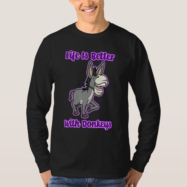 Niedlich Baby Donkey Life Mule T-Shirt (Vorderseite)