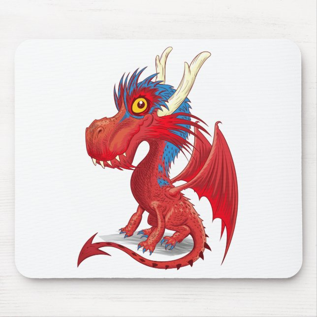 Niedlich Baby Dragon Mousepad (Vorne)