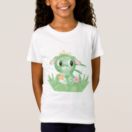 Niedlich Baby Dragon Watercolor T-Shirt