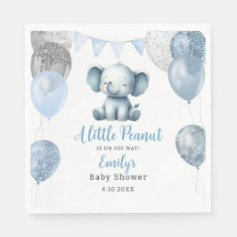 Niedlich Baby Dusche blau Elephant Boy Balloons Serviette