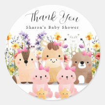 Niedlich Baby Dusche Vielen Dank Sticker