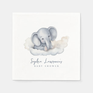 Niedlich Baby Elephant Baby Dusche Serviette
