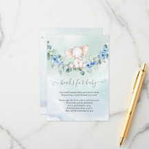 Niedlich Baby Elephant Blue Rose