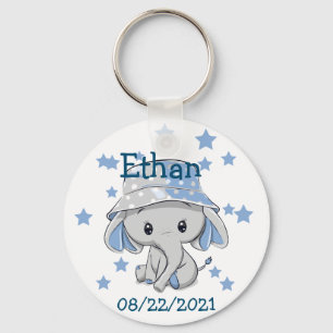 Niedlich Baby Elephant Boy Schlüsselanhänger