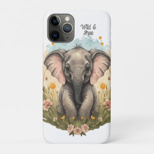 Niedlich Baby Elephant Calf Wildblume Wanderlust Case-Mate iPhone Hülle