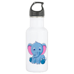 Niedlich Baby Elephant Edelstahlflasche