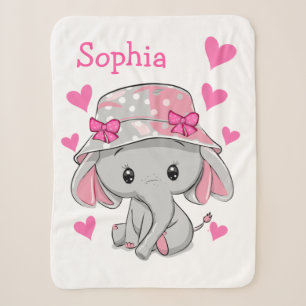 Niedlich Baby Elephant Girl Sherpadecke