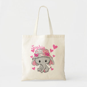 Niedlich Baby Elephant Girl Tragetasche
