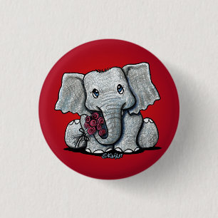 Niedlich Baby Elephant KiniArt Button