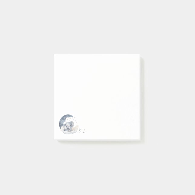 Niedlich Baby Elephant Post-it Klebezettel (Vorderseite)