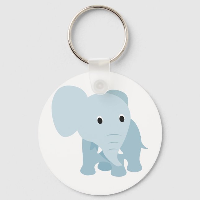 Niedlich Baby Elephant Schlüsselanhänger (Vorderseite)