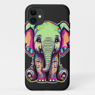 Niedlich Baby Elephant sitzend digitale Abbildung Case-Mate iPhone Hülle