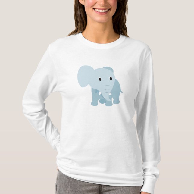 Niedlich Baby Elephant T-Shirt (Vorderseite)