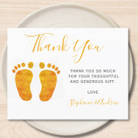 Niedlich Baby Feet Babydusche Vielen Dank