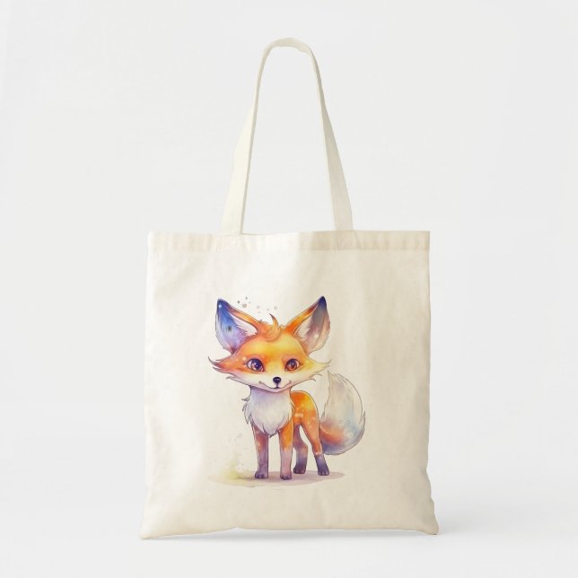 Niedlich Baby Fox Budget Totbeutel Tragetasche (Vorne)
