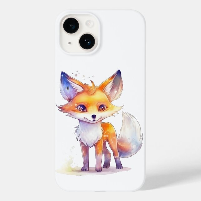 Niedlich Baby Fox iPhone 14 Fall Case-Mate iPhone 14 Hülle (Rückseite)