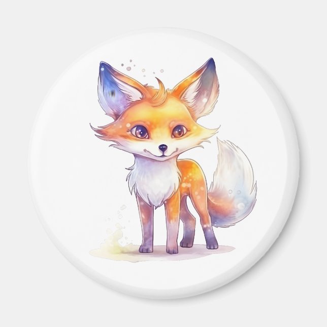 Niedlich Baby Fox Magnet (Vorne)