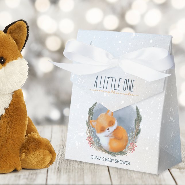 Niedlich Baby Fox Snowly Winter Baby Dusche Geschenkschachtel (Von Creator hochgeladen)