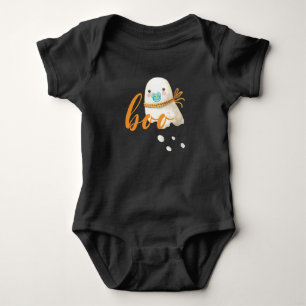 Niedlich Baby Ghost Schnuller Scarf Boo Strampler