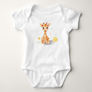 Niedlich Baby Giraffe Baby Bodysuit Strampler