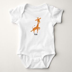 Niedlich Baby Giraffe Graphic Kleinkind Strampler