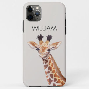 Niedlich Baby Giraffe Individuelle Name Case-Mate iPhone Hülle