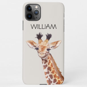 Niedlich Baby Giraffe Individuelle Name  iPhone 11Pro Max Hülle