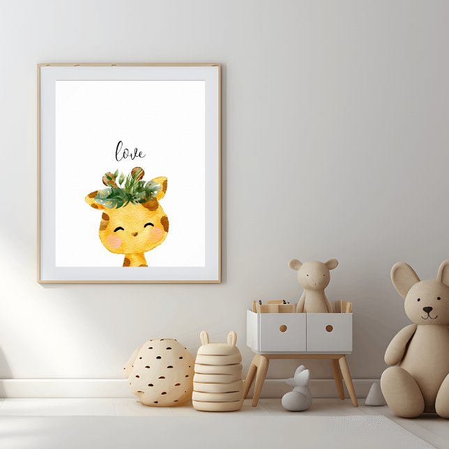 Niedlich Baby Giraffe Kinderzimmer Poster (Von Creator hochgeladen)