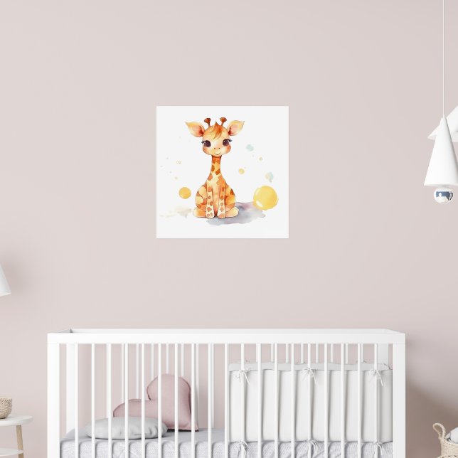 Niedlich Baby Giraffe Poster (Kinderzimmer 2)