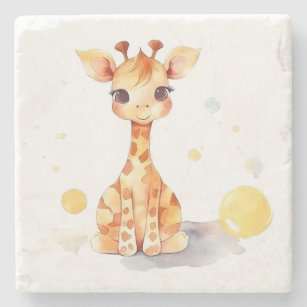 Niedlich Baby Giraffe Stone Untersetzer