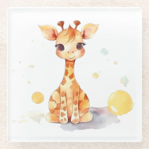Niedlich Baby Giraffe Untersetzer