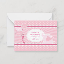 Niedlich Baby Girl Dusche Vielen Dank Karten