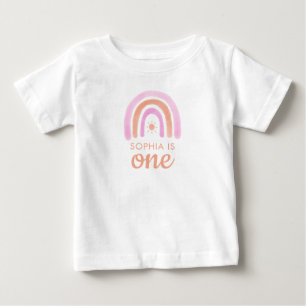 Niedlich Baby Girl One Geburtstag T-shirt
