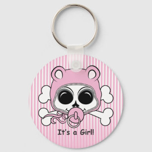Niedlich Baby Girl Skull Schlüsselanhänger