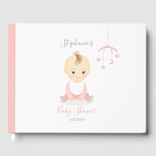 Niedlich Baby Girl und ihre Babydusche Gästebuch