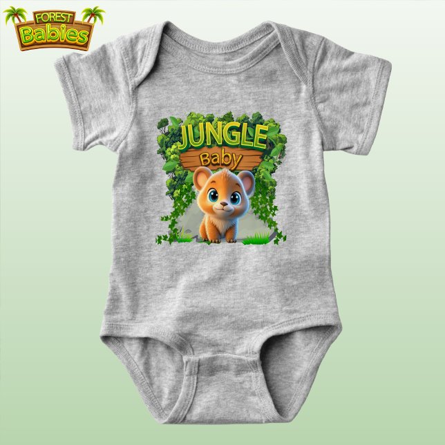 Niedlich Baby Grizzly Bear Zoo Animal Graphic 🐻 Baby Strampler (Von Creator hochgeladen)