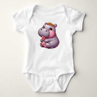 Niedlich Baby Hippo Baby Wear Strampler
