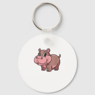 Niedlich Baby Hippo Moo Deng Tank Top_1 Schlüsselanhänger