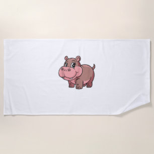 Niedlich Baby Hippo Moo Deng Tank Top_1 Strandtuch