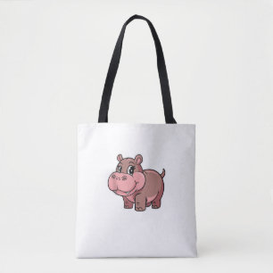 Niedlich Baby Hippo Moo Deng Tank Top_1 Tasche