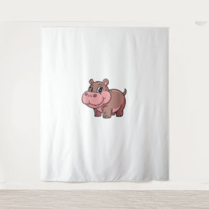 Niedlich Baby Hippo Moo Deng Tank Top_1 Wandteppich
