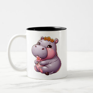 Niedlich Baby Hippo Tasse