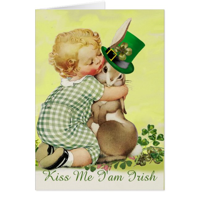 NIEDLICH BABY HUGGING RABBIT Irish St. Patrick's D (Vorne)
