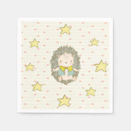 Niedlich Baby Igel Baby Boy Dusche Sweet Serviette