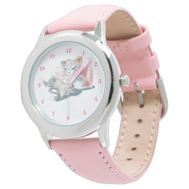 Niedlich Baby Kitty Armbanduhr (Schrägansicht)