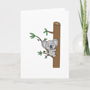 Niedlich Baby Koala Klettergarten Karte