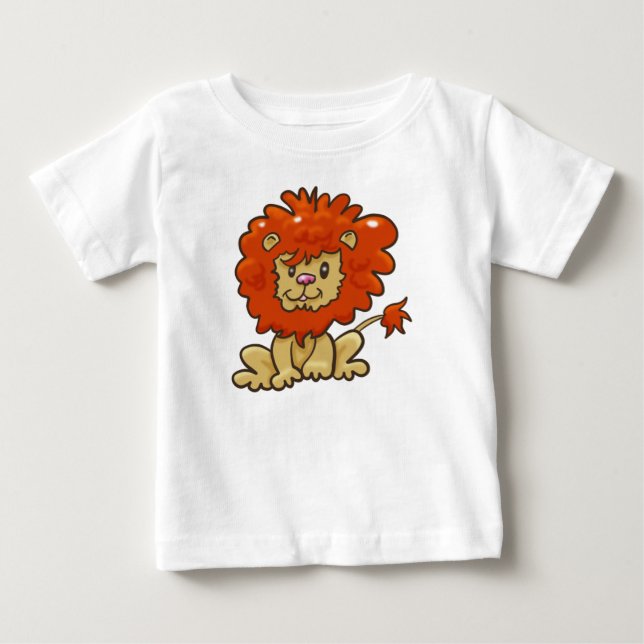 Niedlich Baby Lion Baby T-shirt (Vorderseite)