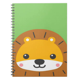 Niedlich Baby Lion   Cartoon Artwork Notizblock