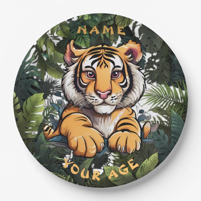Niedlich Baby Lion Children Pappteller (Vorderseite)