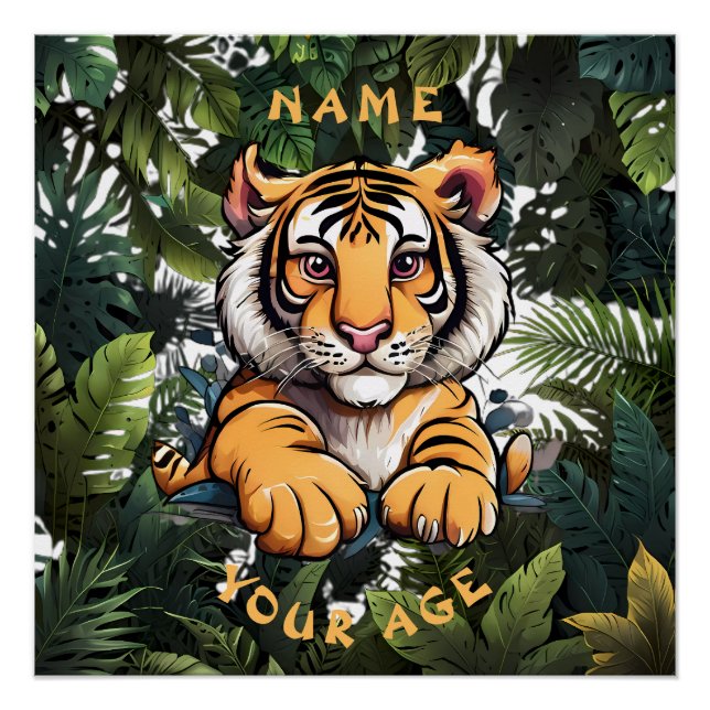 Niedlich Baby Lion Children Poster (Vorderseite)